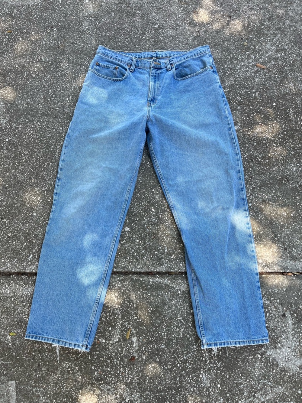 Classic Light Blue Men's Jeans - Casual Straight Fit